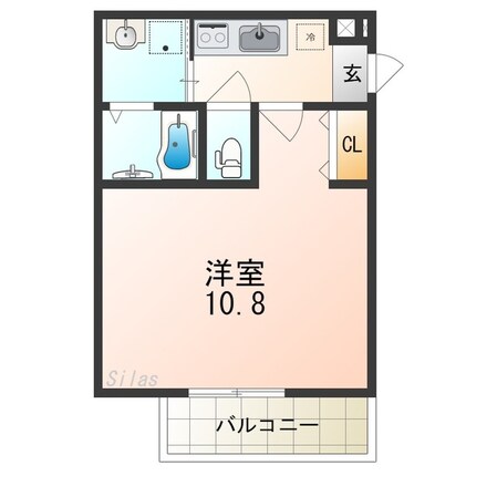 白鷺駅 徒歩4分 1階の物件間取画像